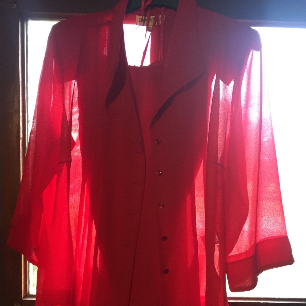 Red 2piece dress just in time for the holidays. - Picture 2 of 8
